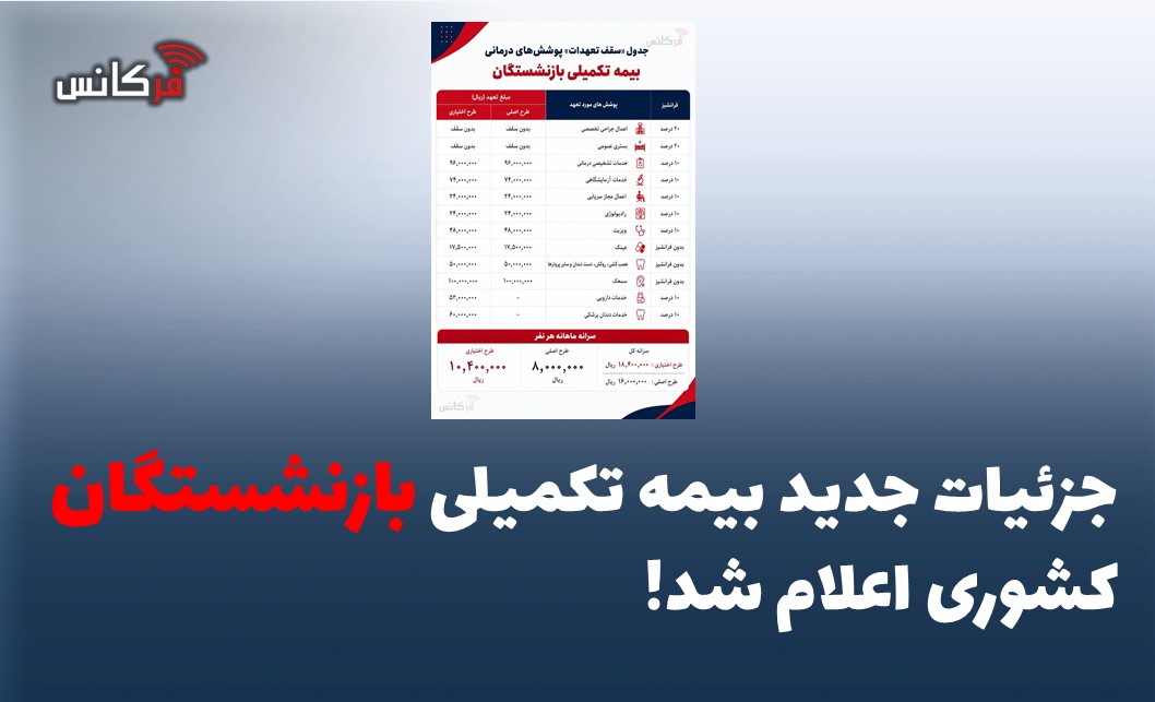 جزئیات جدید بیمه تکمیلی بازنشستگان کشوری اعلام شد!