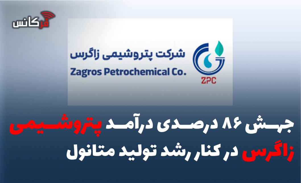 جهش ۸۶ درصدی درآمد پتروشیمی زاگرس در کنار رشد تولید متانول