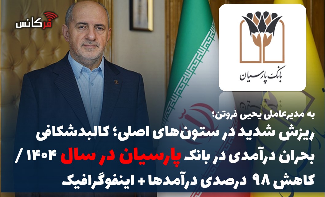ریزش شدید در ستون‌های اصلی؛ کالبدشکافی بحران درآمدی در بانک پارسیان در سال ۱۴۰۴ / کاهش 98 درصدی درآمدها + اینفوگرافیک