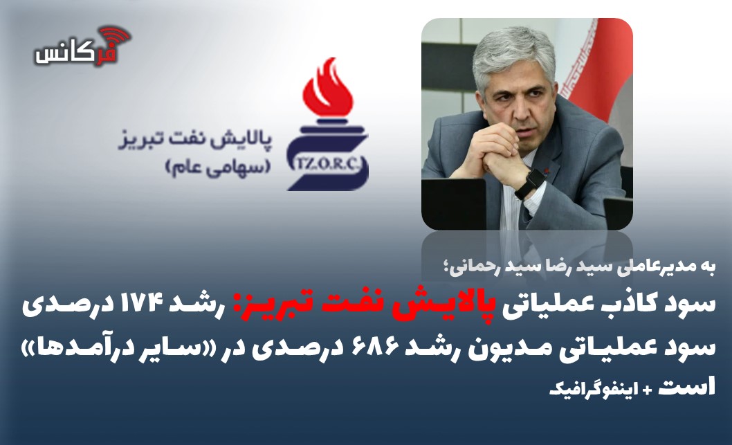 سود کاذب عملیاتی پالایش نفت تبریز: رشد ۱۷۴ درصدی سود عملیاتی مدیون رشد ۶۸۶ درصدی در «سایر درآمدها» است + اینفوگرافیک