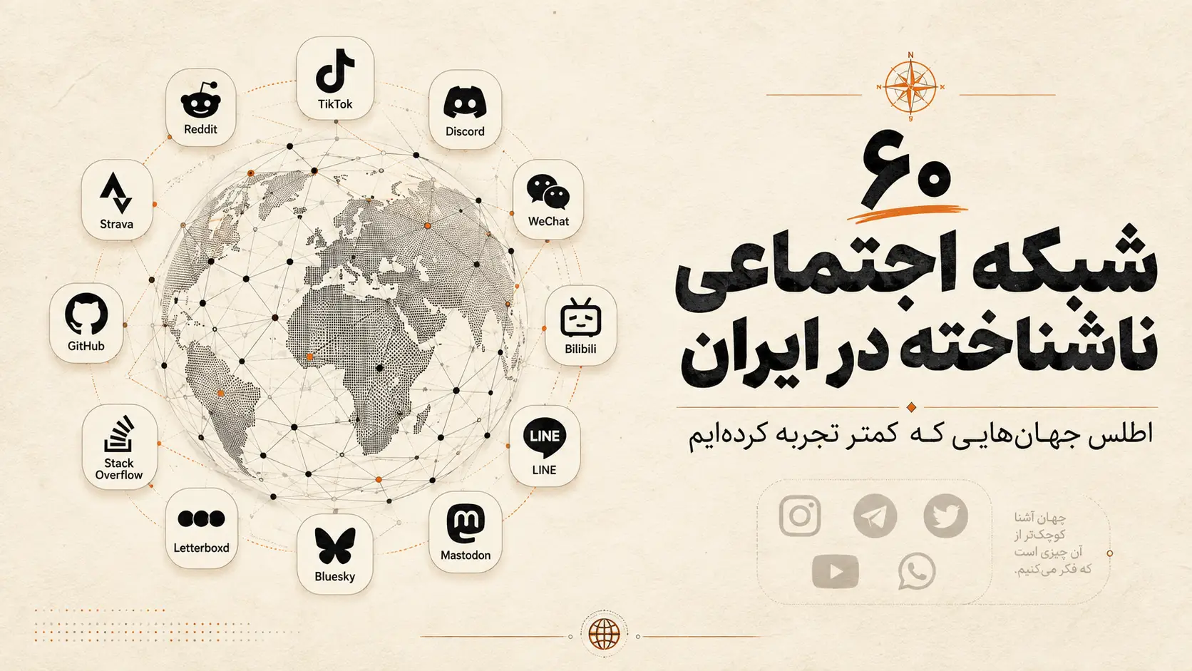۶۰ شبکه اجتماعی ناشناخته در ایران؛ جهان‌هایی که بیرون از تجربه روزمره ما ساخته شده‌اند