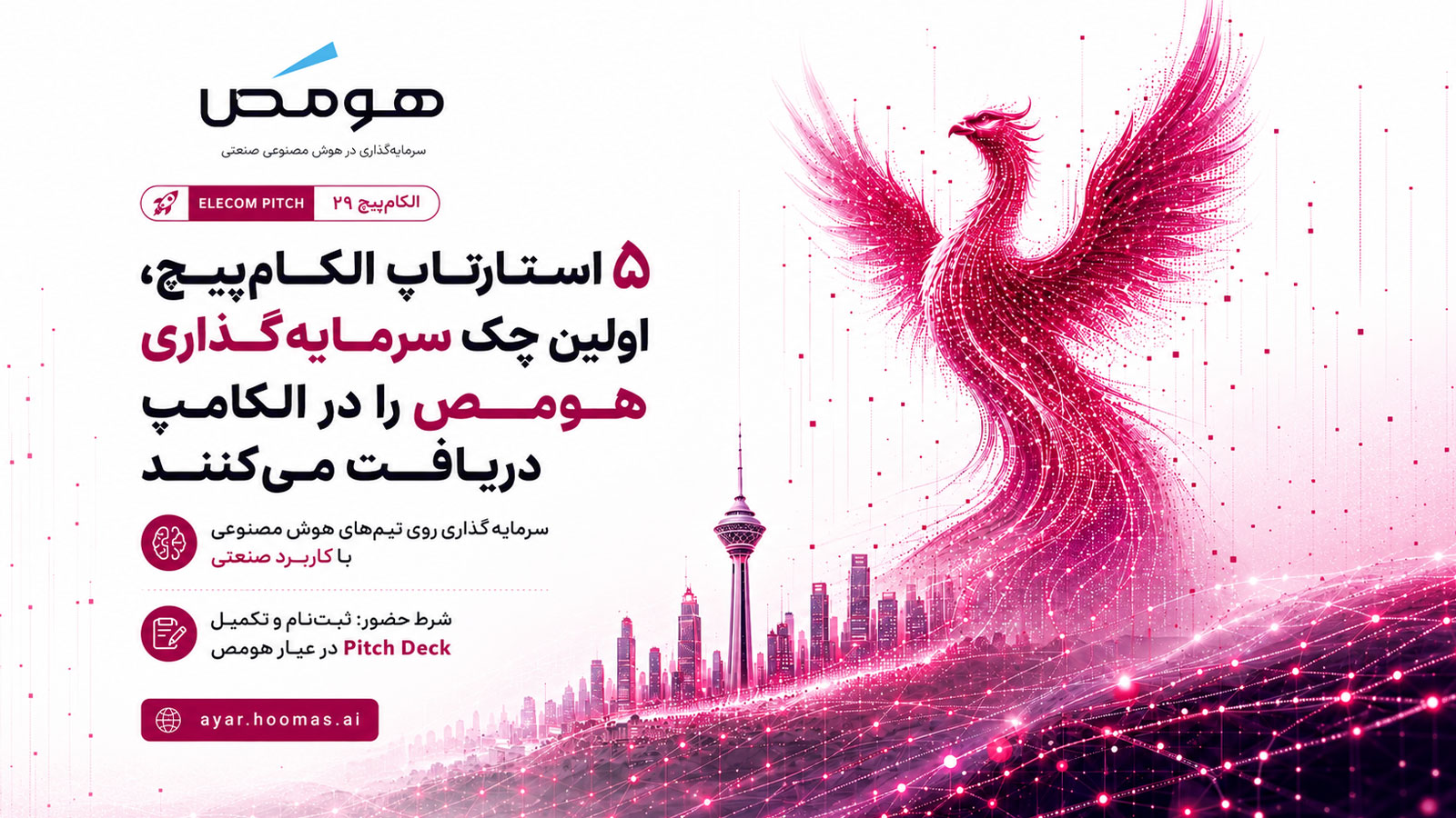 هومص در الکامپ روی ۵ استارتاپ برتر الکام‌پیچ سرمایه‌گذاری می‌کند