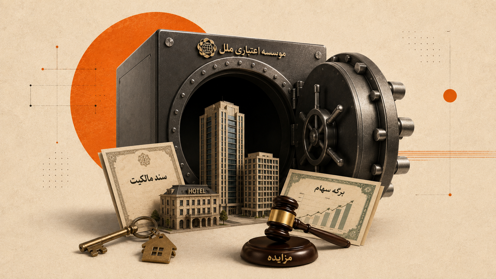 ملل فقط املاکش را نمی‌فروشد؛ بازآرایی ۶۷ همتی سبد دارایی‌های یک مؤسسه اعتباری