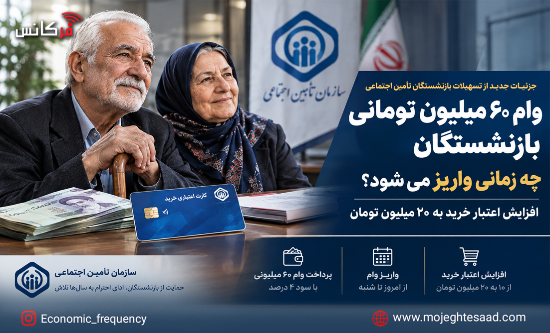 وام ۶۰ میلیون تومانی بازنشستگان چه زمانی واریز می‌شود؟ / افزایش اعتبار خرید