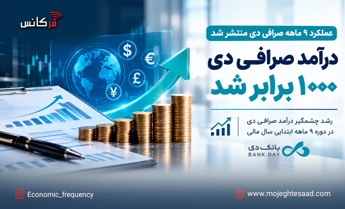 ۱۰۰۰ برابر شدن درآمد صرافی دی