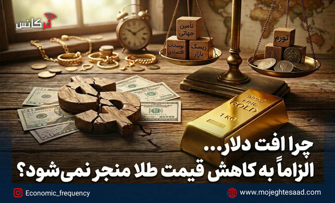 چرا افت دلار الزاماً به کاهش قیمت طلا منجر نمی‌شود؟